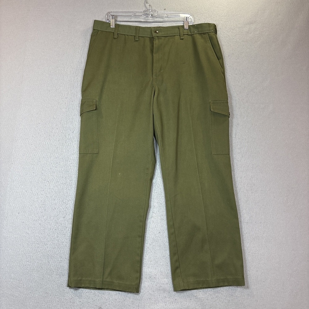 VINTAGE Boy Scouts Of America Pants Adult 40x28 Green Cargo Official Uniform BSA